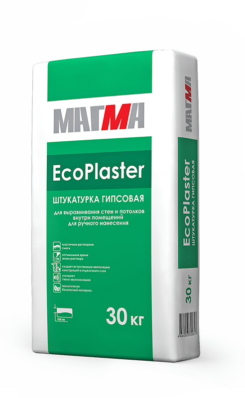 Штукатурка гипсовая «EcoPlaster»