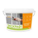 Шпаклевка гипсовая высокопрочная для заделки стыков ГКЛ и ГВЛ Экокрафт