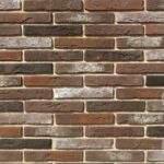 Рядовая плитка White Hills Остия брик 384-60 с расшивкой 1