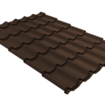 Металлочерепица Классик ("Classic") v01 0,5 PurLite M RAL 8017 шоколад