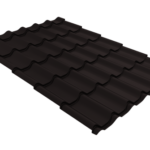 Металлочерепица Классик ("Classic") v02 0,5 Satin Matt TX RAL 9005 черный
