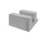 Блок D500 B2,5 F100 500х300х250 газобетонный U-образный