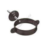 Хомут держатель трубы Aquasystem D90 мм, GreenCoat Pural BT, RR 32 (коричневый)