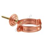 Хомут держатель трубы Aquasystem D90 мм, Медь
