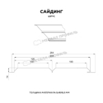 Сайдинг МЕТАЛЛ ПРОФИЛЬ Lбрус-15х240 (ECOSTEEL_MA-01-Беленый Дуб-0.5) — изображение 2