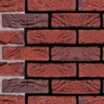 Плитка ручной формовки Engels Rosso bont, DF 215x25x65 мм