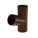 Тройник Aquasystem D100 мм, GreenCoat Pural BT matt, RAL 8017 (коричневый)