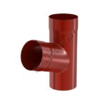Тройник Aquasystem D100 мм, GreenCoat Pural BT, RR 29 (красный)
