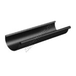 Желоб водосточный 3м Aquasystem D125 мм, GreenCoat Pural BT matt, RR 33 (черный)