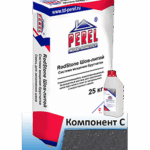 Perel «RodStone Шов-литой», Черный, 25 кг + компонент C
